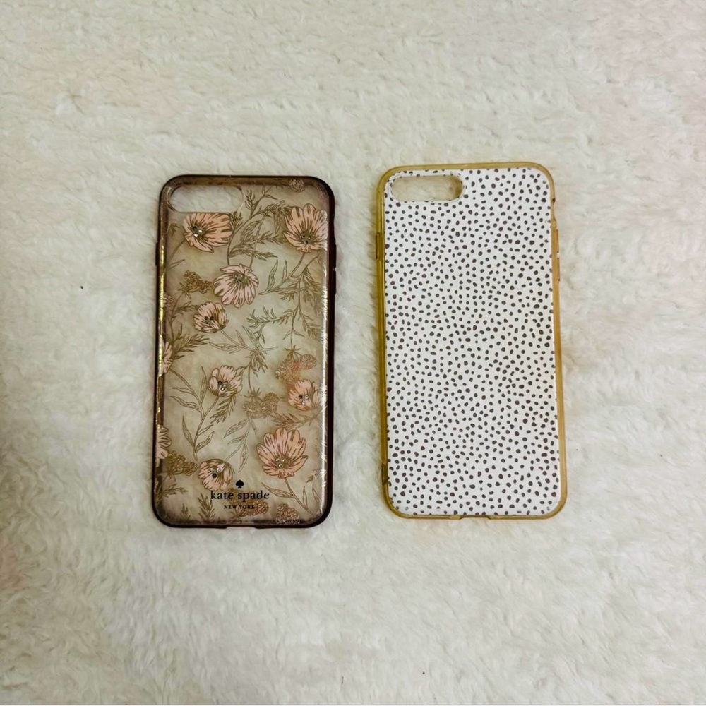 Kate Spade Floral and Polka Dot iPhone Cases - Brown and White
